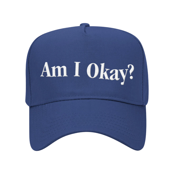 AM I OKAY Blue Album Hat