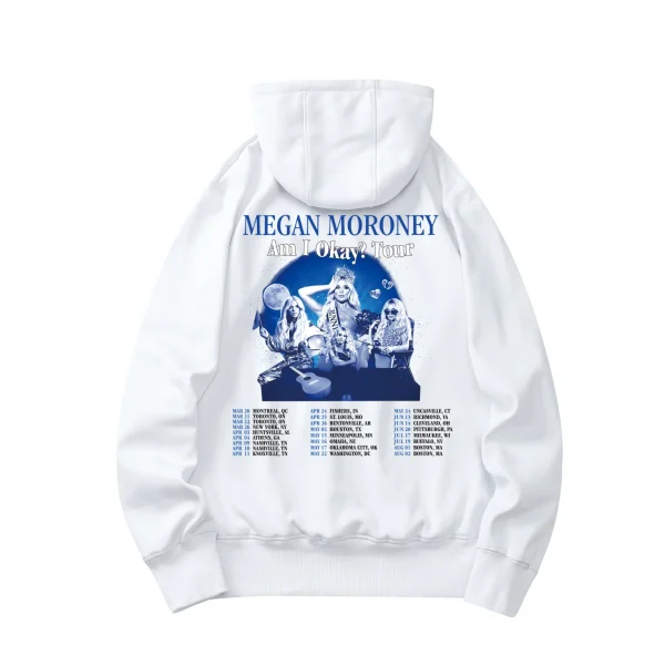 Am I Okay? Tour Hoodie – White Back