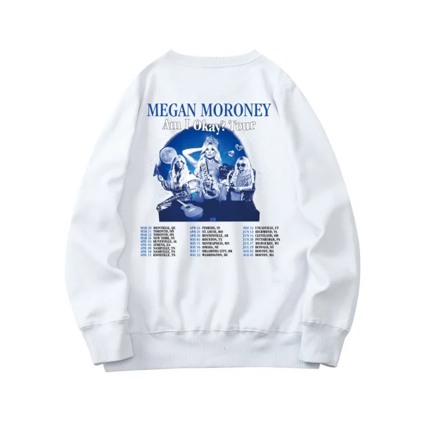 Am I Okay? Tour Sweatshirt – White Back