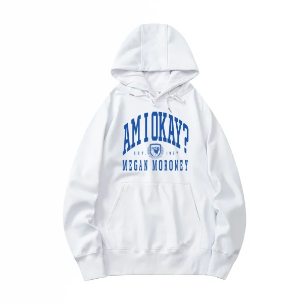Am I Okay? Hoodie – White